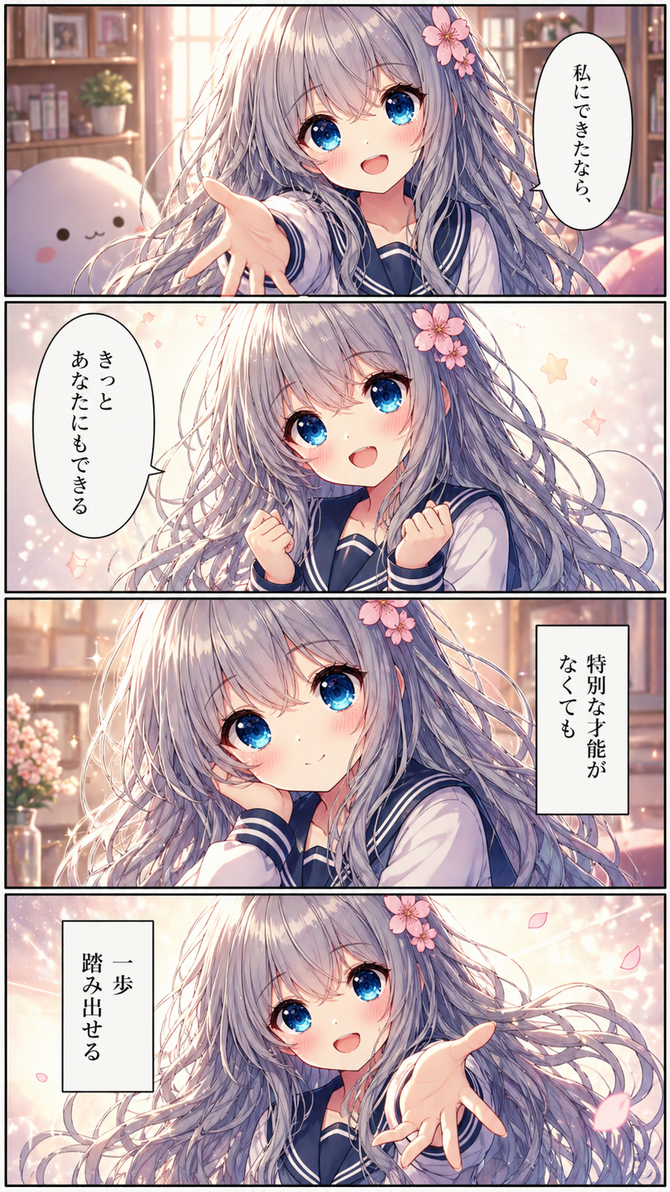 読者にもできると手を差し伸べるシーン